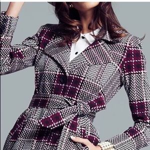 Vibrant fun Cabi like new plaid jacket. Medium.